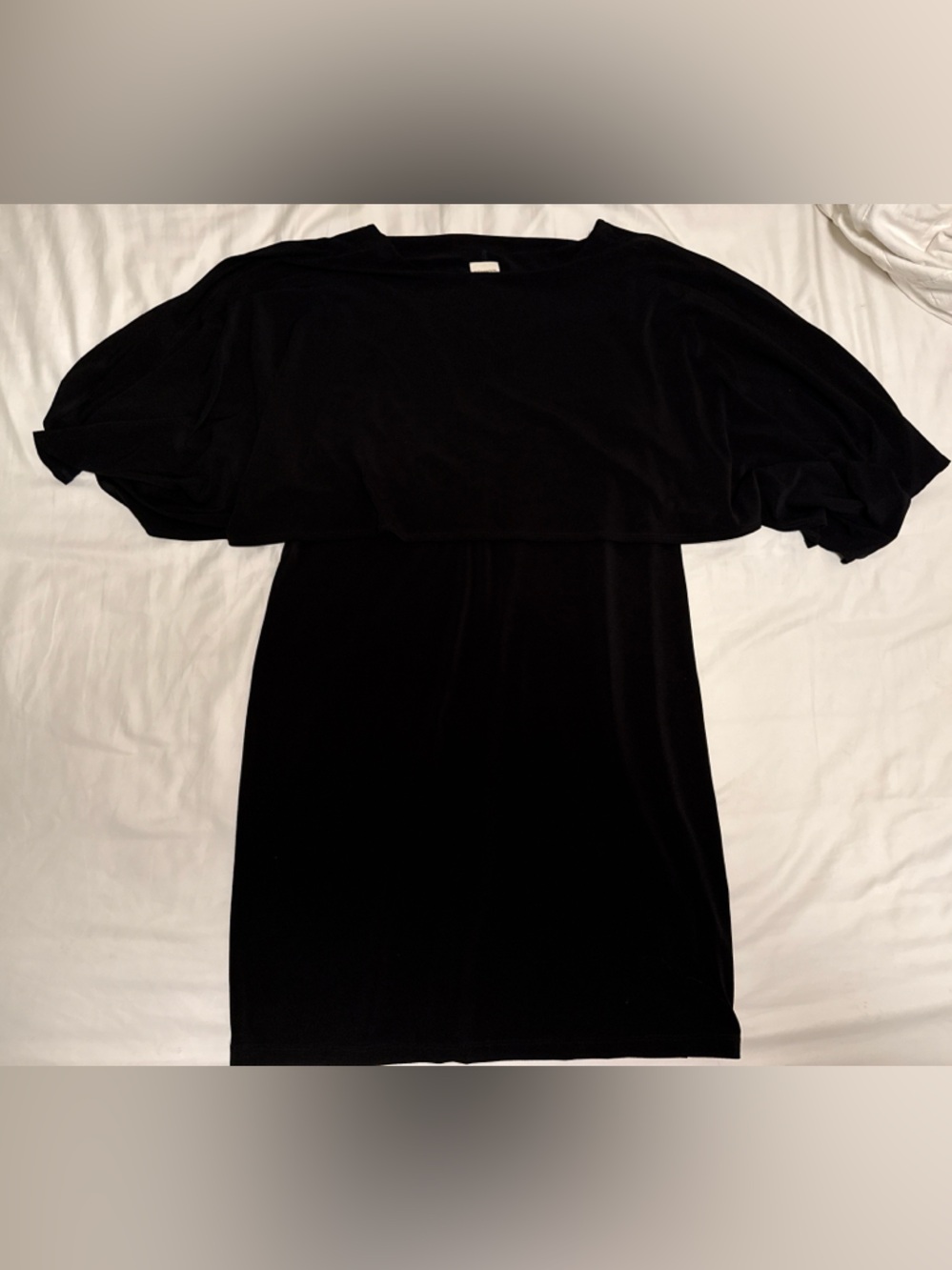 Chico's Black Poncho Style Tight Fitting Dress